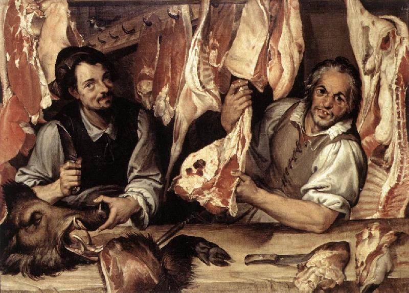 PASSEROTTI, Bartolomeo The Butcher's Shop a Germany oil painting art